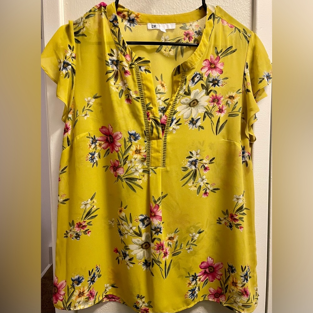 DR2 Floral Print Blouse - Excellent Condition (Worn Only Once)